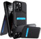 WSKEN for iPhone 16 Pro Max Wallet Case with Phone Stand,RFID Blocking Card Holder Slot, Strong Magnetic MagSafe PU Leather Slim Shockproof Phone Cover Black