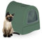 Ligo - Lettiera Gatto chiusa Lettiera per Gatti con Filtro e Paletta contenitore sabbia igienico per gatto. MODERN (VERDE OLIVA)
