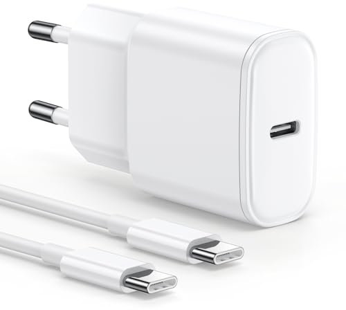 iPad Ladekabel und iPad Ladegerät, 20W iPad Pro Ladegerät Ladekabel mit 2M USB-C Kabel Schnellladekabel für iPad Pro 13/12.9/11, Air 5/4 Gen 11/13, i-Pad 10/11 Generation, iPhone 16 16e 15 Max