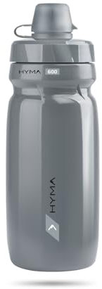 R1 Raceone Borraccia da Bici HYMA da 600 CC, Colore Grigio, Realizzata in Italia