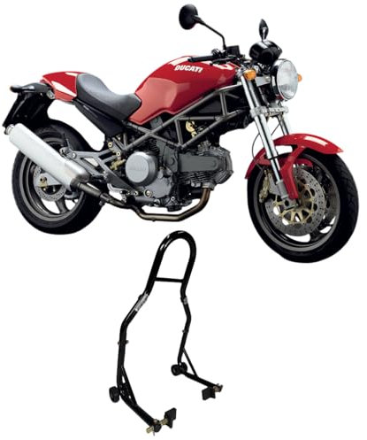Cavalletto alza moto posteriore compatibile con Ducati Monster 600 620 900 dark 1000 695 696 tutti gli anni per alzare la ruoa gomma dietro