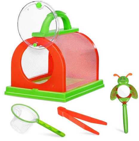 BESTonZON 1 Bug Catcher Kit Butterfly Net Critter Keeper Bug Cage Vergrößerung Von Glas Insektenbeobachtungstools Einstellen