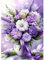 MXJSUA Peinture Diamant Adulte, Bouquet De Fleurs 5D Diamond Painting Complet, Diamant Strass Point de Croix Cristal Painting, Diamant Kit Murale Décoration, 30x40 cm