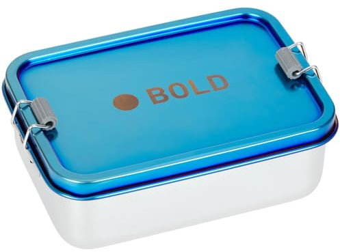 LÄSSIG Bold Lunchbox Stainless Steel Blue/Purple