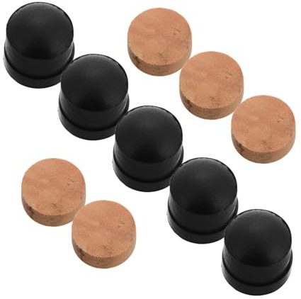 Mikinona Trumpet and Trombone Repair Kit for Instrument Leak Prevention and Wear Resistance 10pcs with Valve Cork Pads and Rubber End Bumpers, Wooden Parts for Homes and Offices
