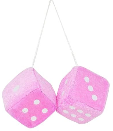 Plüschwürfel Auto Würfel Rückspiegel Aufhängen EIN Paar Rot Deko Glückliche Können Für Auto- Und Bürodekoration Verwendet Werden