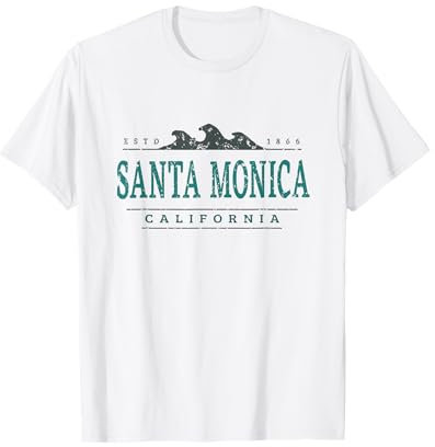 Santa Mónica California | Costa de Santa Mónica CA Camiseta