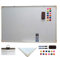 HH Home Hut Large Magnetic Whiteboard - Perfect for Home Office, Gym & Vision Board - 90x60 cm, Wall Mounted White Board, with Erasable Markers Pens - Ideal Notice Board for Office