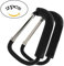 Kinderwagan Haken, Wady 2pcs Strong Buggy Karabinerhaken Mummy Clip Pram Buggy Einkaufstasche Halter 14cm