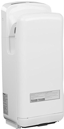 Physa Asciugamani Elettrico Automatico Asciugatore Mani da Bagno ORIA WHITE (Tempo di asciugatura 5-7 s, 28.000 rpm, Velocità del getto d'aria 86 m/s, Volume dell'aria 150 m³/h)