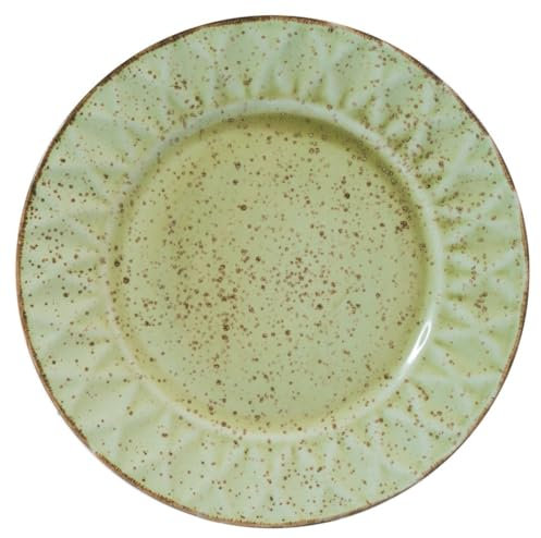 H&h set 6 piatti piani dalia verde 28cm