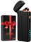 Coquimbo Gifts for Men Dad Him Electric Lighter, USB Rechargeable Arc Windproof Flameless Plasma Lighters with Battery Display, Mens Birthday Gifts for Grandpa, Women, Her