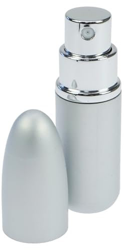 Fantasia - Pulverizador de bolsillo (metal, para 4 ml, 7,5 cm), color plateado