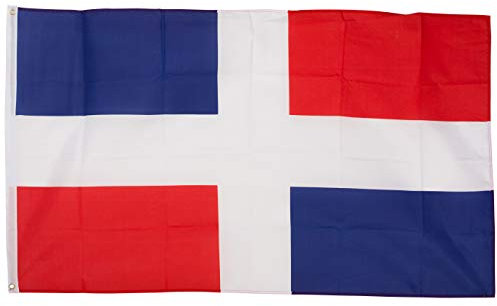 SCAMODA Bundes- und Länderflagge aus wetterfestem Material mit Metallösen, Outdoor Fahne & Flagge (Dominikanische Republik) 150x90cm