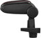 LP Trade Accoudoir Central pour Clio 4 IV | Accessoire Console de Rangement et Repose-bras avec Compartiment Organiseur | Pièce Détachée d'Intérieur de Voiture | Simili Cuir Noir - Couture Rouge