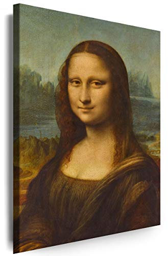 Myartstyle - Bilder Werke von Leonardo Da Vinci Mona Lisa 70 x 50 cm LeinWandBilder XXL - 1 Teilige WandBilder Art 3D Modern Kunstdrucke w-a-2044-20
