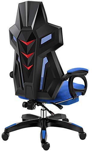Gaming Chair Büro Schreibtisch Computerstühle Ergonomischer Liegestuhl Drehbarer Rocker Stuhl mit hoher Rückenlehne, Kopfstütze und Lordosenstütze