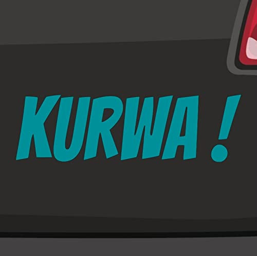 KURWA! Aufkleber -6 Größen 21 Farben- Polnisch Russisch Böse Schimpfwort Sticker