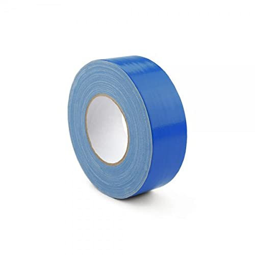 Betriebsausstattung24 Gewebeband - Duct-Tape - BxL: 2,5 cm x 50 m - Material: PE-beschichtetes Gewebe - Farbe: blau - Zum Verbinden, Befestigen, Bündeln, Reparieren oder Abdichten