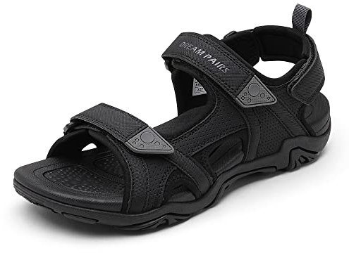 DREAM PAIRS Men’s Sport Outdoor Sandals Casual Summer Athletic Beach Sandals,Size 12,Black,SDSA228M