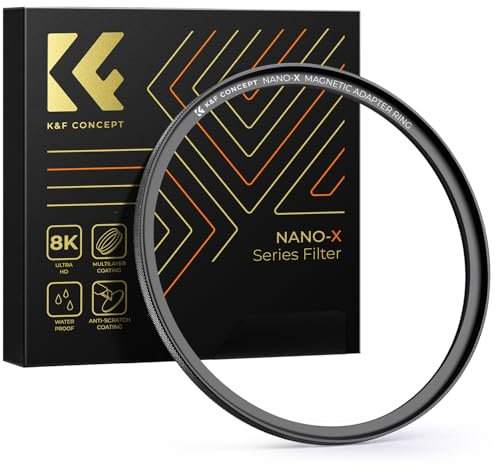 K&F Concept Magnetic Step Up Ring,Filter-Adapter-Ring(Kompatibel mit K&F Magnetfilter)-49mm
