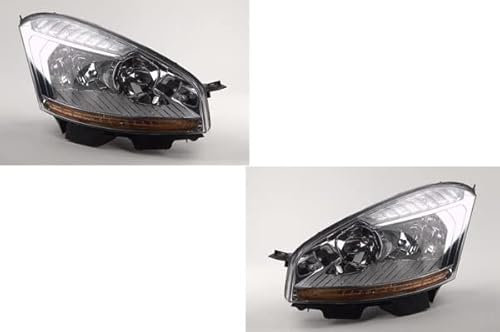 Johns, Scheinwerfer Satz passend für Citroen C4 Scheinwerfer Picasso 02/07-08/10 H7/H1 Set links & rechts