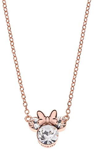 Disney NS00003PRWL-157.CS Halskette mit Anhänger Damen Minnie Silber Roségold