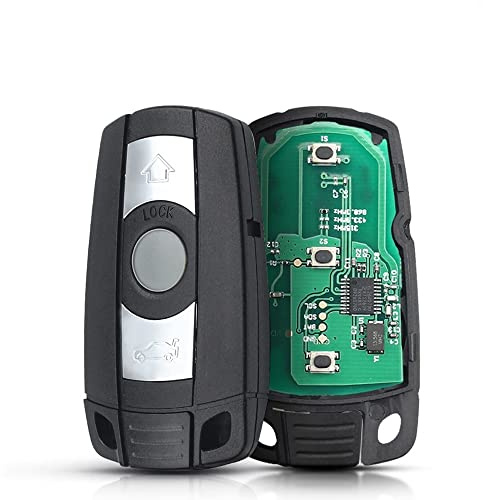 Llave inteligente de coche de 868 MHz con 3 botones para BMW E60 E61 E70 E71 E72 E81 E82 E87 E88 E90 E91 E92 E93 KR55WK49123