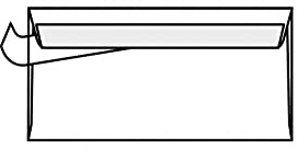 1000 Briefumschläge Din Lang Kompakt 125mm x 235mm Weiß ohne Fenster Haftklebend innen Grau 80g/m² - größter Kompaktbrief