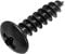 Oneyijun 20 Pcs M6 x 20mm Self Tapping Wood Screws Carbon Steel Mushroom Round Flanged Head Fasteners Drilling Screw Black