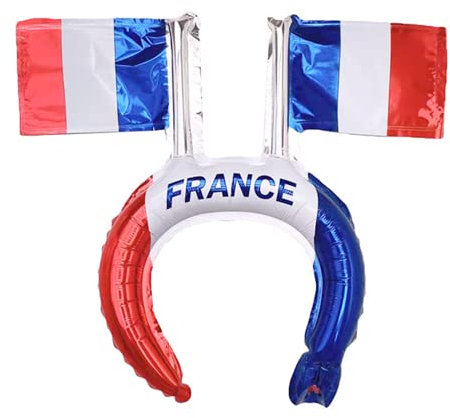mciskin Football Coupe du Monde 2022 Ballon Gonflable Bandeaux Drapeaux, Football Coupe du Monde Drapeaux, Bandeaux Gonflables Drapeaux pour Coupe du Monde Football 2022 (10PCS) (France)