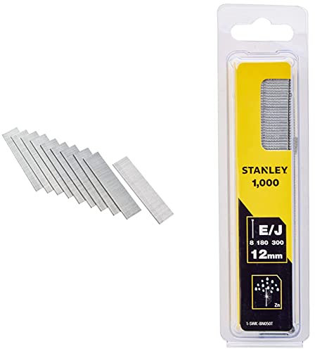 STANLEY 1-SWKBN1187T - Clavo/brad 8/300 / e/tipo j - 30mm - 1000 u. & 1-SWK-BN050T - Clavo/brad 8/300 / e/tipo j - 12mm - 1000 u.