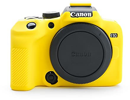 Rieibi EOS R10 Camera Case - Silicone Case for Canon EOS R10 - Protective Cover - Yellow