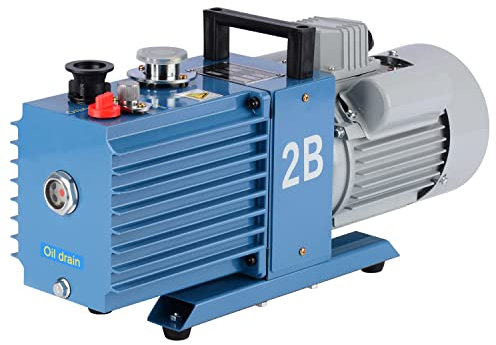 stonylab Nivel único Giratorio Hoja Bomba de Vacío, 2L/s Velocidad de Flujo Fase 1 del Laboratorio Bomba de Vacío 0,8L Aceite de Capacidad de para Investigación de Laboratorio