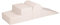 MEOWBABY Schaumstoff Bausteine Kinder – Kletterbausteine Indoor – Softbausteine XXL Baby – Riesen Bausteine XXL für Kinder – Spielpolster & Bewegungsbausteine, Boucle, Weiß