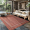 Carpettex Outdoor Teppich Wetterfest 300x400 (280 x 370 cm) Sisal Optik Rot - Ideal für Balkon, Garten, Terrasse und als Küchenteppich - Teppich Waschbar, Flachgewebe, Wasserfest, Pflegeleicht