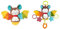 Fehn Stehaufmännchen Baby Fledermaus & Activity-Spieltier Fledermaus – Baby Motorikspielzeug für Kinderwagen