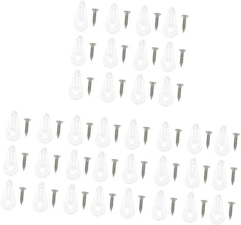 Angoily 90 Pcs Retainer Glass Fixing Clips Door Clips for Door Panels Glass Panel Glass Hanging Clips Mirror Panels Insulated Wine Pouch Mirror Holder Clips Kits Glass Clip Small Clip