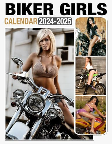 Biker Girls Calendar 2024 - 2025: 24-Month Calendar Covering Jan 2024 to December 2025, US Holidays - Great Gift For Organizing & Planning
