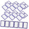 FELTECHELECTR 160pcs White Label Sticker Blue Border for School Uniforms Office Supplies and Home Use Adhesive Name Tags for Daycare Labels Clothes and Bottles