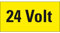 Dreifke® Aufkleber I Warnschild 24 Volt, RoHS konform, Folie, selbstklebend, 148x74mm