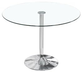 fanmuebles Mesa de salón Cristal Redonda Runa 90 x 75 x 90 cm