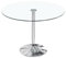 fanmuebles Table de salon en verre ronde Runa 90 x 75 x 90 cm