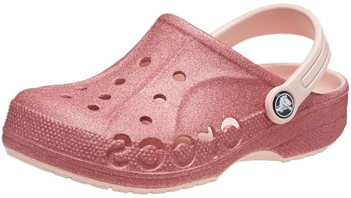 Crocs Unisex Kinder Baya Glitter Clog T Clog, (Glitter) Pink Rose, 23/24 EU