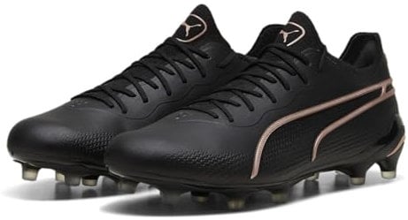 PUMA Scarpe da ginnastica unisex King Ultimate Fg/Ag, Rosa nera, 40.5 EU