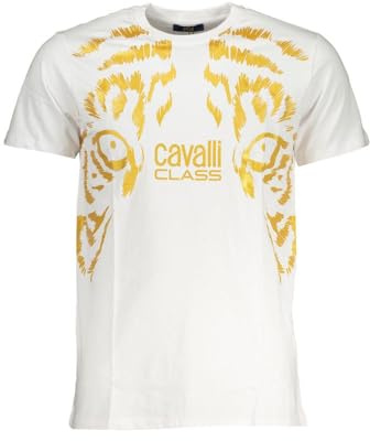 CAVALLI CLASS T-SHIRT MANICHE CORTE UOMO BIANCO