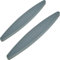 ZHENXITC Lot de 2 pierres à aiguiser ovales de 230 mm avec grain 150, pierre à aiguiser de qualité supérieure pour lames de tondeuse à gazon, faux, tondeuses à gazon, hache et