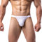 Summer Code Bikini Slips Douce et élastique sous-vêtements Micro Mesh Bulge Pouch Underwear pour Hommes, Blanc, L