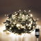 Gresonic 80m 800er Led Lichterkette Außen Strombetrieben mit Stecker Außen und Innen für Hochzeit Weihnachten Party Warmweiß (Grünen Kabel, 800 LED)