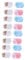 FRCOLOR 4sets Halloween Case for Human Eyes Leakproof Portable Box Tools Mixed Style for Eyes Accessories 4boxes*4